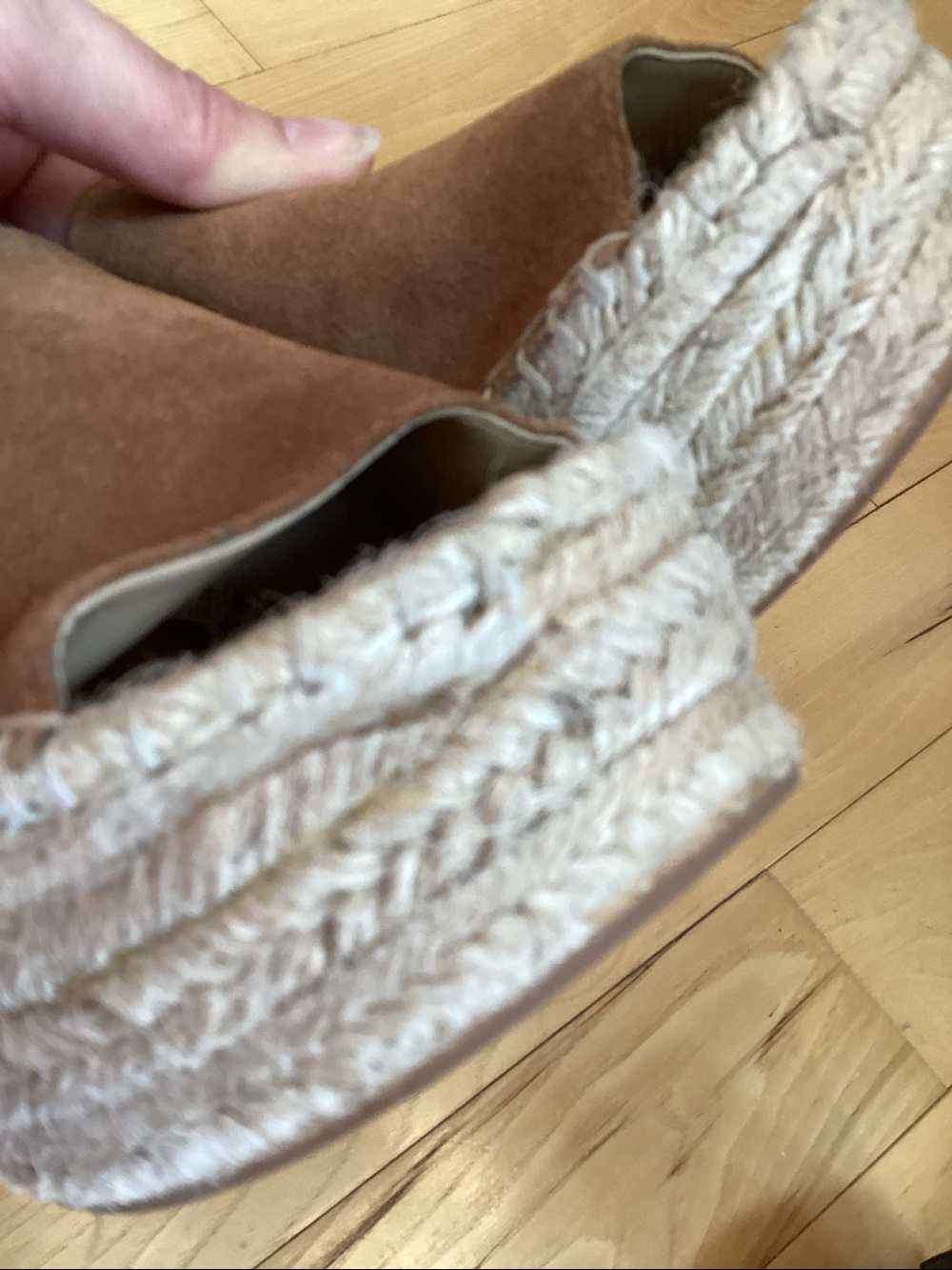 Marc Fisher brown suede Adalyn Espadrille wedge sandals. Women’s size 7.5 - Picture 16 of 16